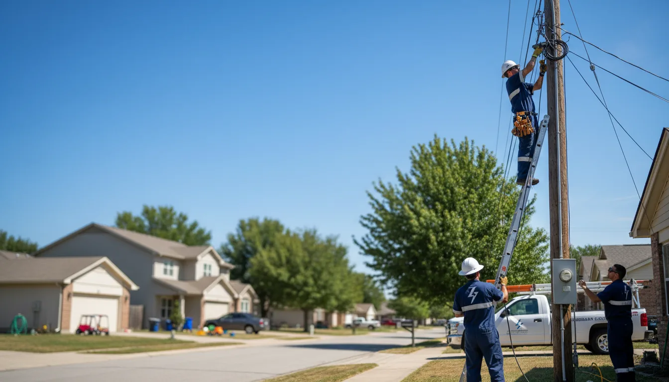 Residential electrician providing installation services in Glover, VT